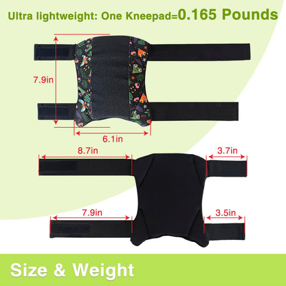 Garden Knee Pads for Women, Lightweight Waterproof KneePads for Gardening, Anti Slip Leather Foam Padding Kneeling Pads for Flooring and Carpet Cleaning, House work, Gardening Maintain, Knee Protector, Butterfly