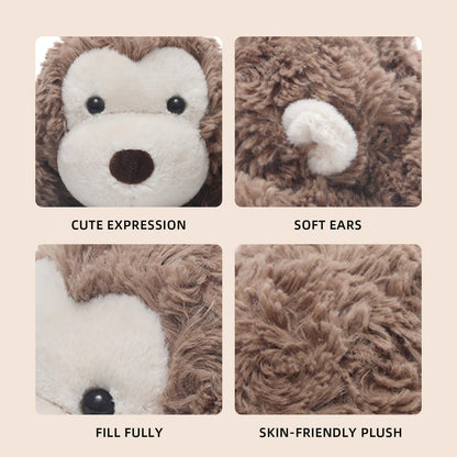 Niceween Monkey Stuffed Animal Monkey Plush Toy Soft and Premium Gifts for Babies Children Adults,Dark Brown,13 Inches