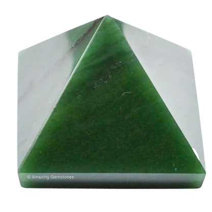 Amazing Gemstone Green Aventurine Pyramid Crystal Healing Stones - 1.5" Great Pyramid Figurine of Natural Stone Pyramid for Meditation, Reiki, Chakra Balancing and Crystal Pyramids Grid