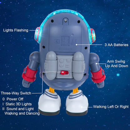 ZHMY Baby Toys, Electric Space Duck, Electric Music Toy,Electric Toys with Lights and Sounds, Moving Walking Dancing Toys for Toddler (Space Duck)