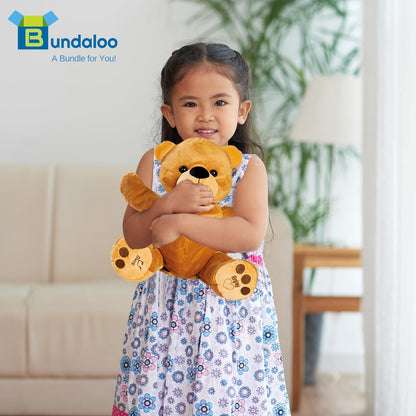 Bundaloo Plush Clapping Bear Animated Singing Play Along Stuffed Animal for Kids - Plays Games and Sings Songs