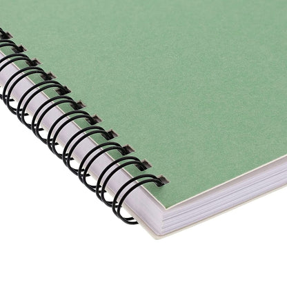 5 Pack 6x8 inch Spiral Journals, Small Notebooks Bulk with 120 Lined Pages for Work, Students, School, Writing (5 Colors Kraft Paper Covers)