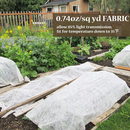 Plant Covers Freeze Protection 10 ft x 30 ft Floating Row Cover 0.9oz/yd² Garden Fabric Plant Cover for Winter Frost/Sun Pest Protection (10FT X 30FT)
