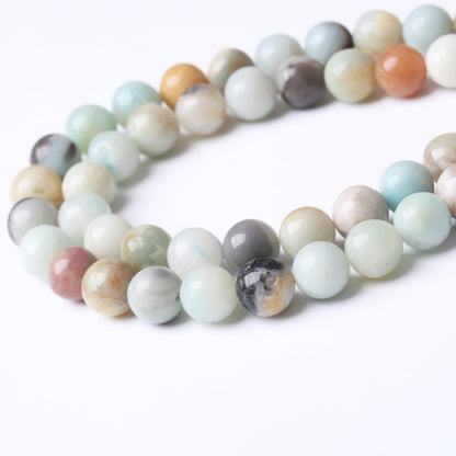 10MM 35PCS Fancy Stone Beads for Jewelry Making DIY Craft Gemstone Beads Kit Smooth Healing Crystal Beads for Bracelets, Necklaces