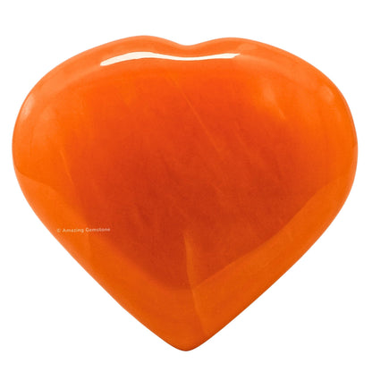 Amazing Gemstone Red Aventurine Stone Heart - Pack of 2 Crystal Heart Stones Rocks - Corazones De Piedra Crystals and Healing Stones Heart Shaped Crystal - Stocking Stuffers Gifts
