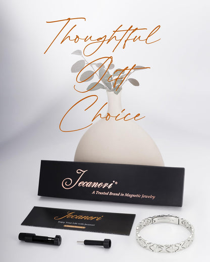 Jecanori Flower Copper Bracelets for Women, Effective Magnetic Therapy Bracelet for Women, Adjustable Pure Copper Jewelry Gift