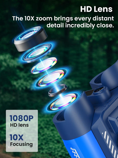 Acoath Binoculars for Kids with Night Vision Camera, Kids Telescope, 10X Optical Zoom, Magic Adventures Telescope Toys Gifts for Age 3, 4, 5, 6, 7, 8, 9, 10+ Years Old Boys Girls
