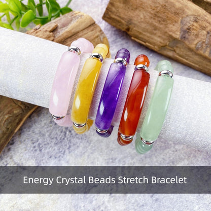 EDEN'S CALL 8mm Healing Crystal Beads Stretch Bracelet Handmade Good Luck Energy Chakra Stone Beaded Bangle, Carnelian