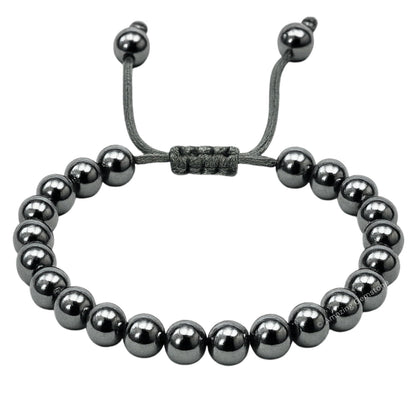 Amazing Gemstone Terahertz Stone Bracelet for Women Men's Gifts - Protection Healing Crystal Bracelet - 8mm Gemstone Beaded Adjustable Bracelet