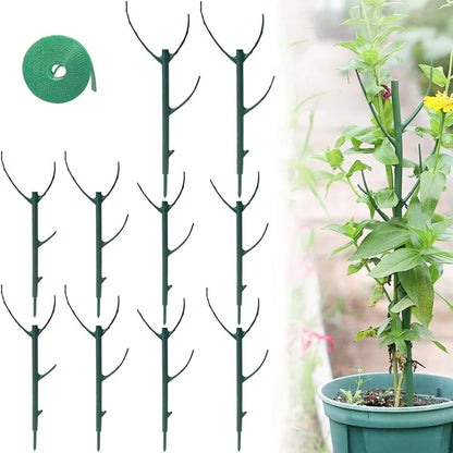 Upgrade Stackable Monstera Plant Support,2026 New Durable Garden Plant Support Stakes for Indoor Outdoor Potted Plants,Garden Accessories Plant Sticks for Vine Training Stem Stabilization (10, Green)