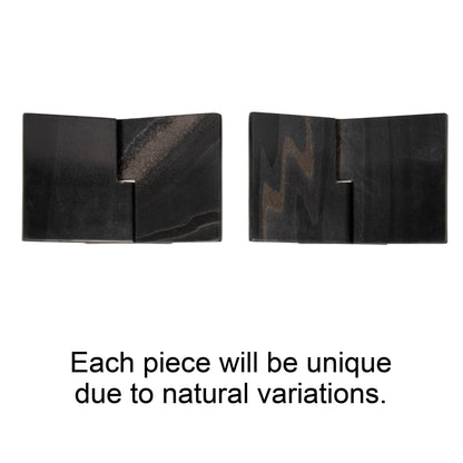 Bloomingville Decorative Marble Book Holder, Ebony