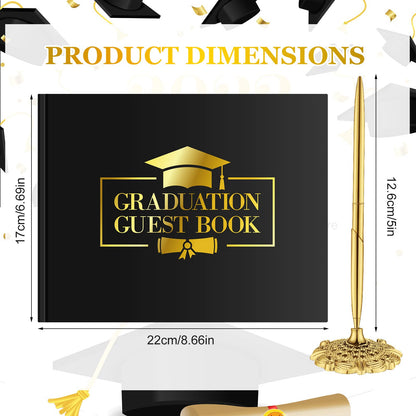 Class of 2026 Graduation Guest Book with Signature Pen Graduation Signing Book Grad Party Sign in Journal Memory Scrapbook for Message Keepsake Autograph School Students Gifts