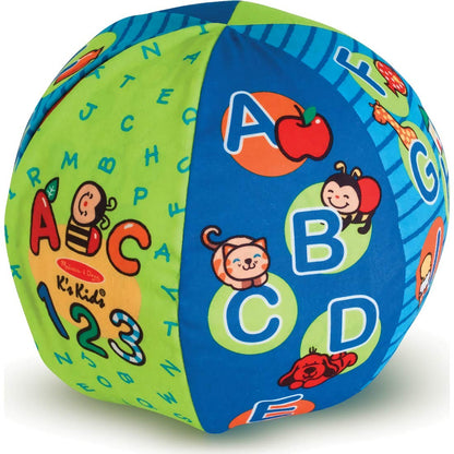 Melissa & Doug﻿ 2-in-1 Talking Ball: K's K i d s Series Learning Toy Bundle with 1 Theme Compatible M&D Scratch Fun Mini-Pad (09181)