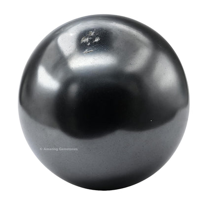 Amazing Gemstone Hematite Crystal Ball with Stand - 2 Inches Crystal Sphere Meditation Balls for Witchcraft and Decorative Balls
