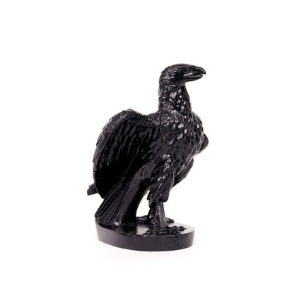 EASCHEER Eagle Statue 5.11" Gothic Black Bird Decor Eagle Figurine Falcon Statue Collectible Figurine…