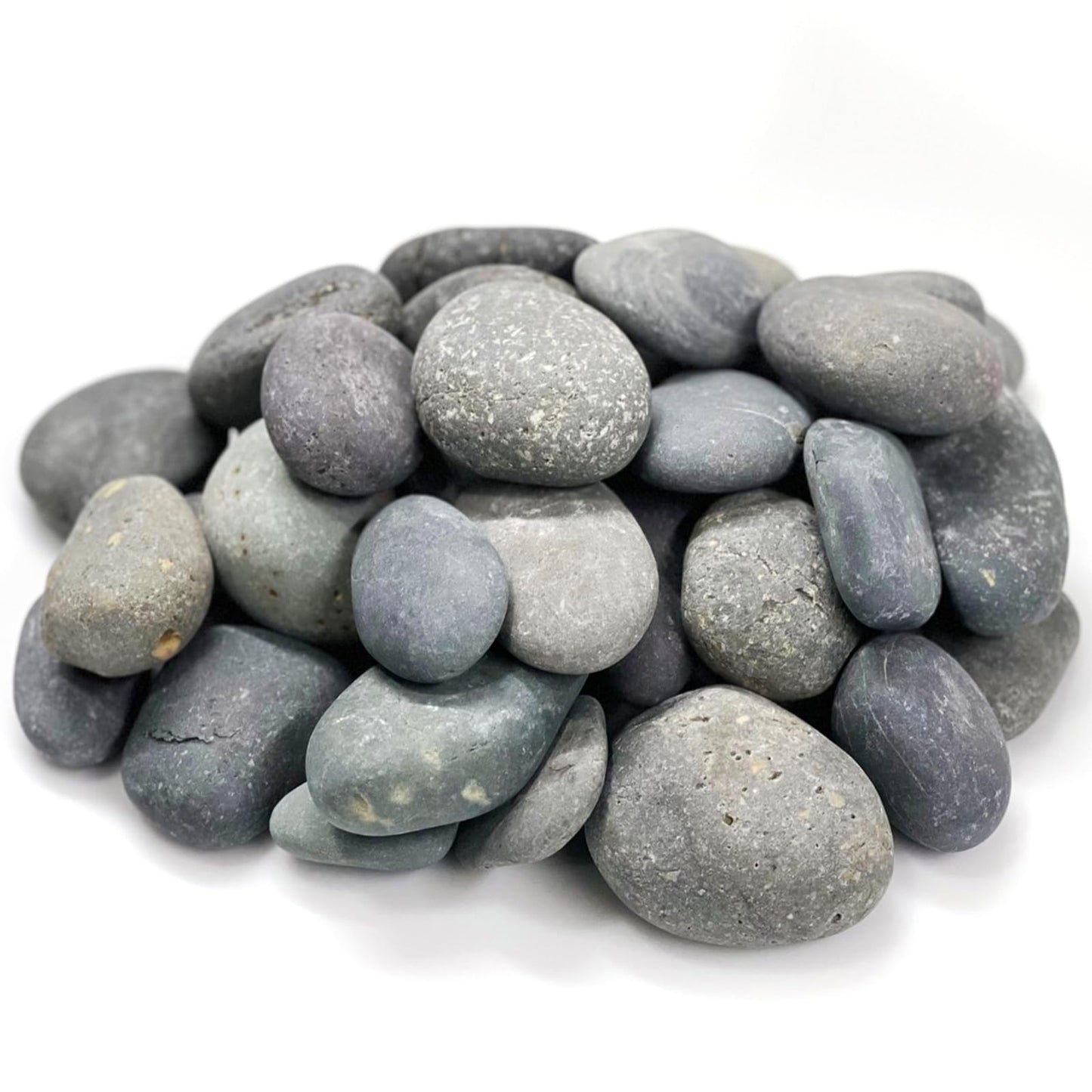 Unpolished River Rocks in Bulk - Beautiful Natural Mexican Beach Pebbles & Stones Ideal for Landscaping, Garden, Pathways, Aquarium. Hand Chosen from Baja Peninsula
