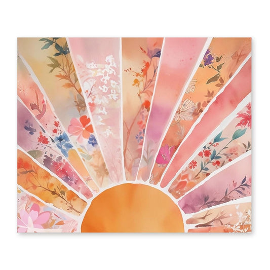 RLTXBUK Boho Abstract Sunshine Diamond Art Kits, Mid Century Modern Floral Sunshine Diamond Painting Art Kits for Adults Kids Beginners, Boho Home Room Decor 9.8x11.8 Inch