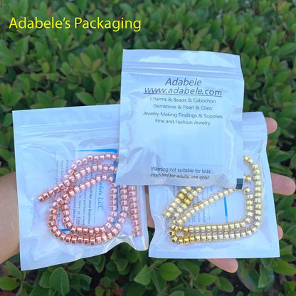 40pcs Adabele Grade A Natural Hematite Gold Plated Healing Gemstone 10mm Round Loose Beads Gem Stone Spacer for DIY Craft Jewelry Making GFC-C10