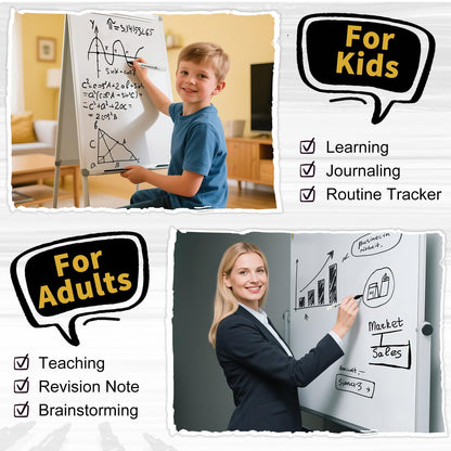 V-Opitos 72 Pack Fine Tip Dry Erase Markers - Bulk Whiteboard Erasable Black Markers, Ideal for School Classroom Office Supplies, Non-Toxic & Easy Clean for White board