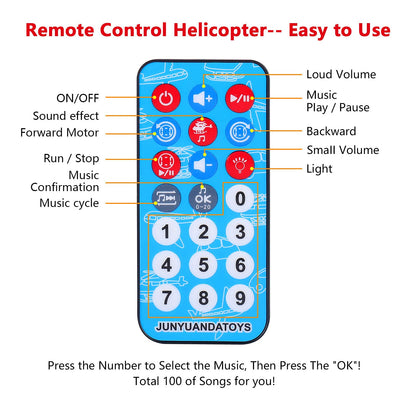 ele ELEOPTION Airplane Toy Infrared Remote Control Plane Toys Helicopter with Lights and Music Aeroplane Toys for 3 4 5 6 7 8 Year Old Boys Girls Kids Gift White