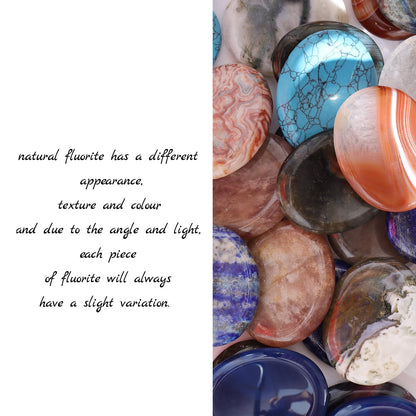 Chakra Worry Stones for Anxiety Crystal Thumb Palm Stone Handcarved Polished Oval Gemstone Chakra Decor Thoughtful Gifts 2PCS (Labradorite)
