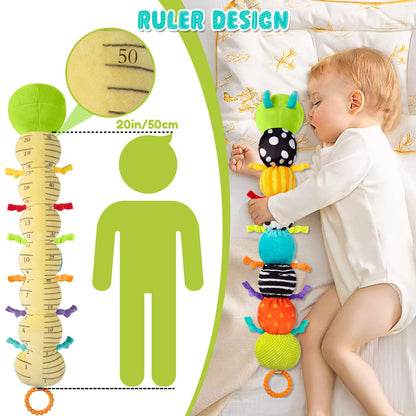 Baby Stuffed Animal Toys for 0-6 6-12 Months, Baby Musical Caterpillar Tummy Time Toys for Babies 3 6 9 12 18 Months, Newborn Infant Sensory Toys Gifts for 1 2 Year Old Boys Girls