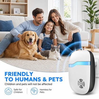 (2026 Upgraded) Ultrasonic Rodent & Pest Indoor Repeller - Stronger Driving Force, Repellent for Mouse, Rats, Roaches, Spiders, Bugs, Ants, Quiet for Home, Plug-in Control Device (6 Pack)