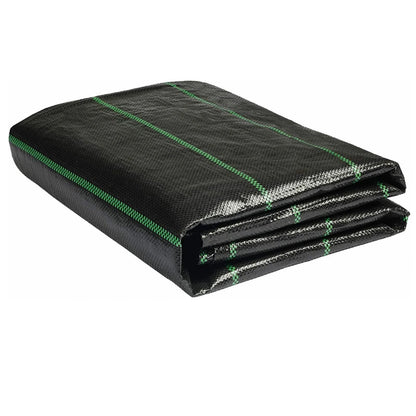 Groweco Weed Barrier Landscape Fabric Heavy Duty 6FT X 100FT Premium 3.2oz Ground Cover Landscape Fabric Gardening Mat,Woven Geotextile Fabric for Underlayment,Commercial Driveway Fabric