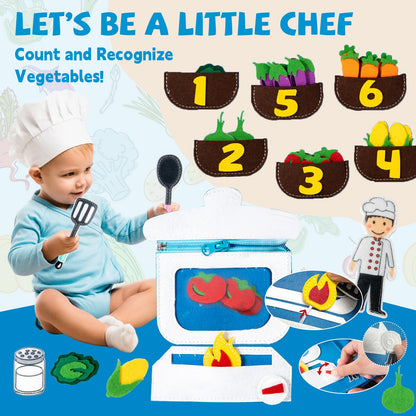 YunHe XinQiao Toys Factory My First Busy Book for Toddlers 3-5, Montessori Quiet Book with Life Skills Activities, Sensory Activity Book for Kids, Travel Toy for Airplane, (4 Career Roles)