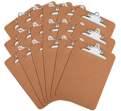 HERKKA 18 Pack Hardboard Office Clipboards - A4 Letter Size, ECO Friendly