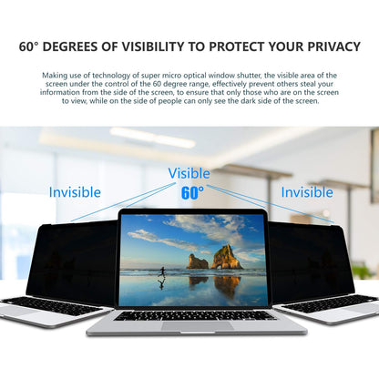 J J-Dream Hanging 15.6 Inch Laptop Privacy Screen Blue Light Screen Protector Anti Glare Anti-Scratch Laptop Privacy Screen Shield 15.6 Inch 16:9 Aspect Ratio