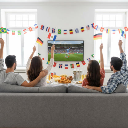 100 Countries International Flags of the World Mini Hand Held Flags Stick National Small Banner on Stick Party Decorations for Sports Events,World Cup,Olympic Festivals Celebration 2026 5x8 Inch