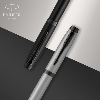 Parker IM Rollerball Pen, Matte Blue, Fine Point, Includes Black Ink Refill - Smooth Writing, Sleek, Polished, Professional, Desk Essentials