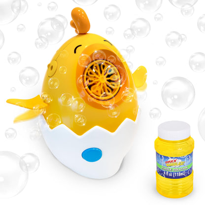 Maxx Bubbles Dancing Chick – Bubble Blower Toy for Kids, Spins & Flaps Wings, Outdoor Fun, Birthday Party Gift, Easter Basket Stuffer, Active Play
