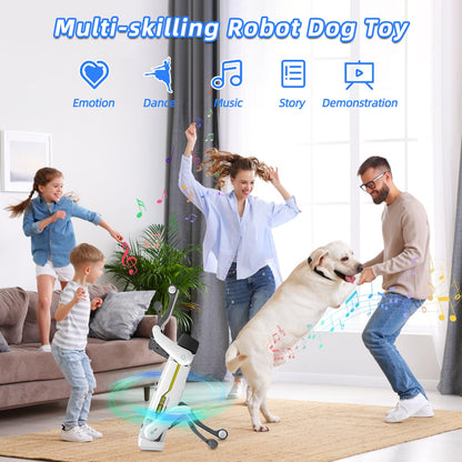 Mostop Smart Robot Dog for Kids Boys: Interactive STEM Robot Pet with Voice/App/Remote Control, Support Action Programming, 30+ Actions, Ideal STEM ToyGift for Adults/Kids