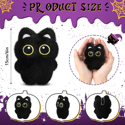 Zomiboo 9 Pcs Cat Stuffed Animals Bulk Mini Plush Cat Stuffed Kitten Soft Doll Plush Toys for DIY Keychain Classroom School Animals Pet Party Favors(Adorable Style)