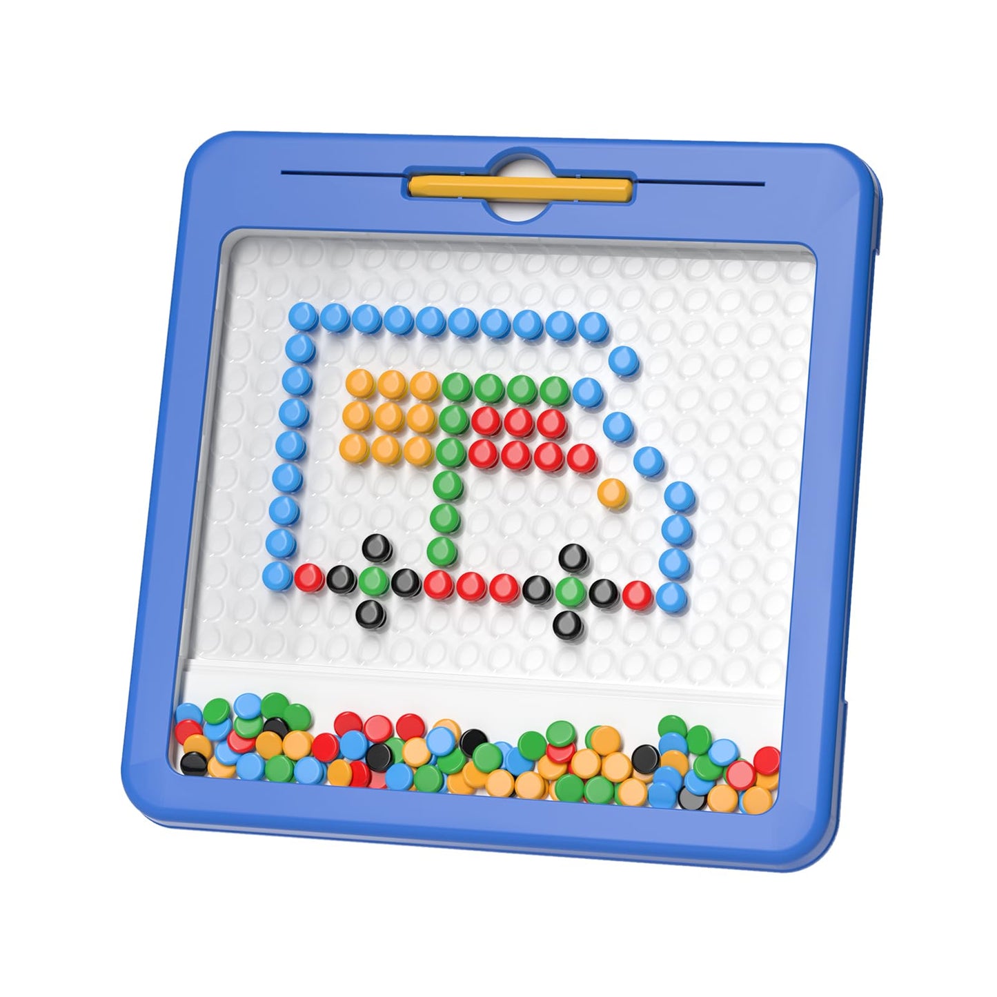 Large Magnetic Dots Board for Toddlers, Magnetic Drawing Board for Kids, Magnetic Dot Art with Magnetic Pen, Montessori Preschool Education Travel Toys for Kids Boys Girls Age 2 3 4 5 6 7 8 Years Old