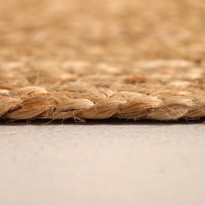 VEVARA HOMES Hand Braided 8'x10' Jute Area Rug - Premium Eco Friendly Natural Fiber Farmhouse Style Rugs for Living Room, Bedroom, Dinning Room, Hallway, Office