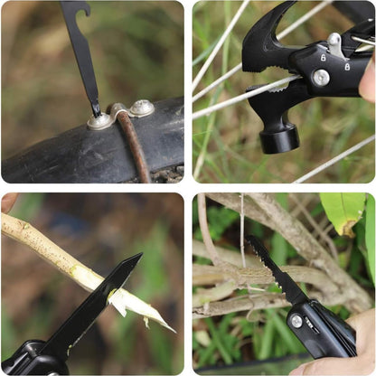 Birthday Gifts for Men,12-in-1 Hammer Multitool,Christmas Stocking Stuffers for Him Adults Dad Husband Boyfriend, Camping Essentials Mens Gift for Him, Fathers Day Gift Idea,Mini Multi Tool
