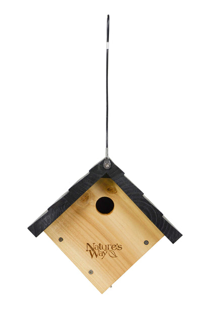 Nature's Way Bird Products CWH1 Cedar Wren House, 8" x 8.875" x 8.125", standard, Brown