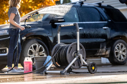 Gorilla 200’ Aluminum Zero-Rust Upright Hose Reel