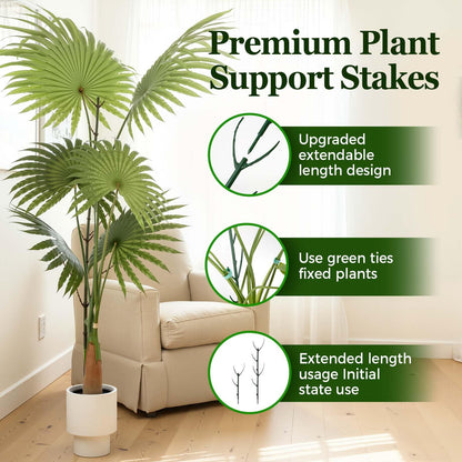 10 Pack Stackable Monstera Plant Support Stakes, Durable Climbing Plant Support Structures for Indoor Outdoor Potted Plants, Garden Stakes for Pothos, Philodendron & Vine Plants