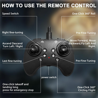 Virellia Upgraded Flying Sword RC Airplane, Gesture Control Airplane for Kids Adult 8-16, Remote Control Drone Sword with Light, 360° Flip Toy, Gravity Sensing, Stunt Roll, Gift for Christmas New Year