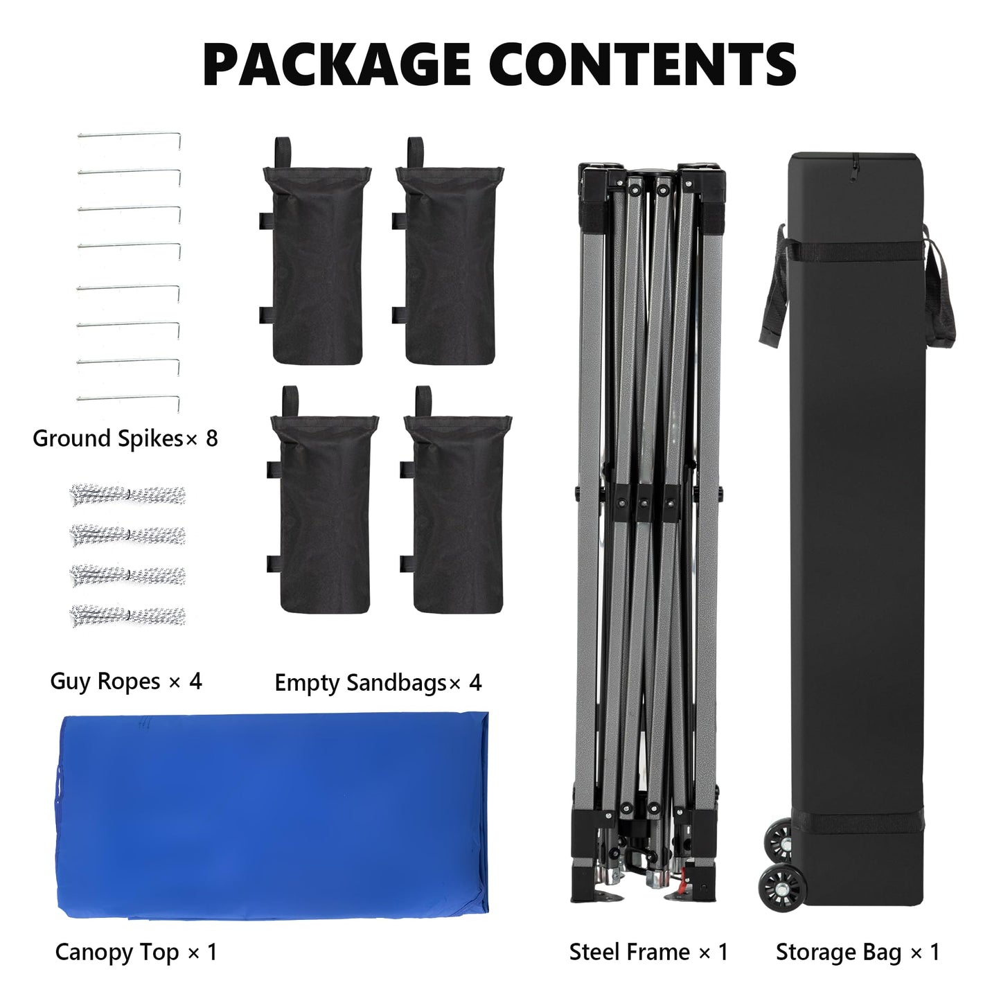 OLIXIS 10x10ft 1-Person Pop Up Canopy Tent, Heavy Duty One Push Setup Portable Outdoor Shelter for Beach Events Camping with Rolling Carry Bag, Navy Blue