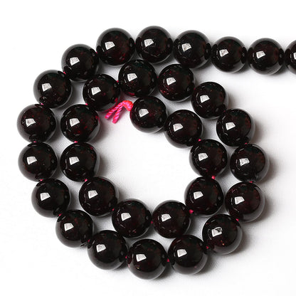 4MM 86PCS Natural Garnet Gemstone Loose Beads for Jewelry Making DIY Bracelet Crystal 1 Strand