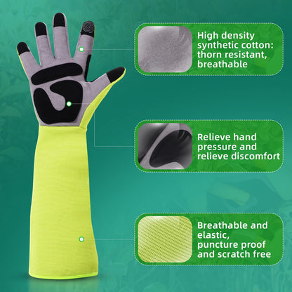 MEPEREZ 3-in-1 Gloves for Gardening Lightweight, Farming & Cleaning, Thorn Proof, Anti-Slip, Comfort, Breathable, Abrasion Resistant