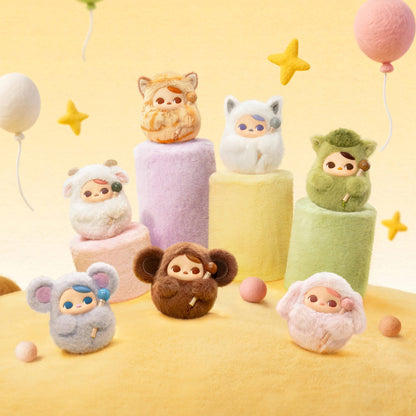 POP MART PUCKY Tap Tap Babies Series-Vinyl Plush Pendant Blind Box Figures, Collectible Toys Home Decorations, Holiday Birthday Gifts for Girls and Boys, Whole Set