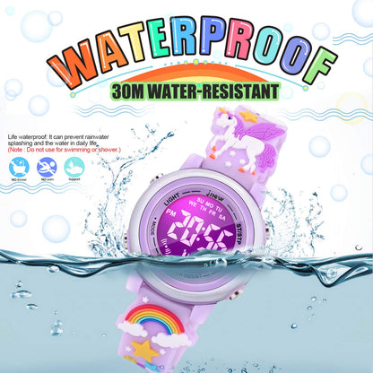 VAPCUFF Toys for Girls Age 3-12, Kids Watches for Girls Fun Toys for 6 7 8 9 10 11 12 Year Old Girls Popular Gifts for 6 7 8 9 10 11 12 Year Old Girls - Unicorn Purple