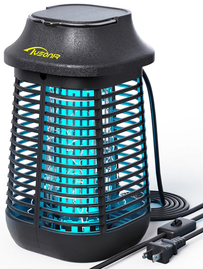 Bug Zapper 4200V for Outdoor and Indoor, 9.84 Ft Power Cord with Switch, Waterproof Electric Mosquito Zappers(3rd Generation), Mosquito lamp, Electronic Bug Zapper Light Bulb