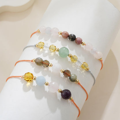 Fezodo Self Love Bracelet Gifts for Women Men, Inspirational Crystal Healing Stones Bracelets Healing Spiritual Crystal Gemstone Gift for Friends Women Men